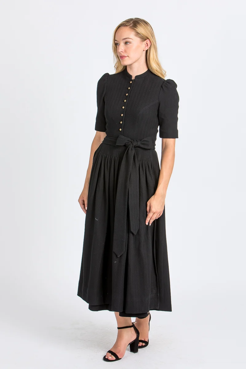 Gottseidank Ärmeldirndl Aurelia schwarzblau