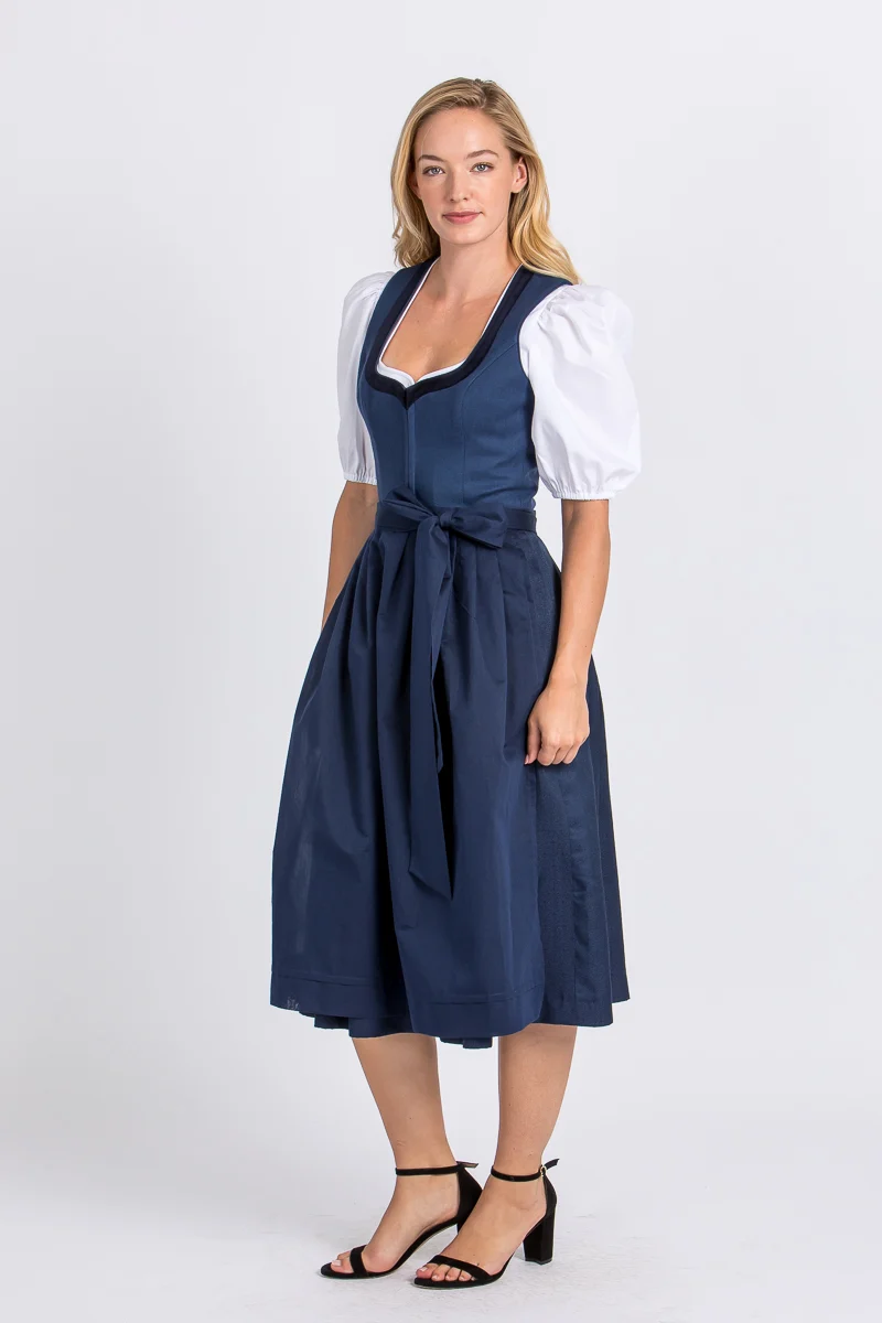 Heimatglück Dirndl Ariana blau
