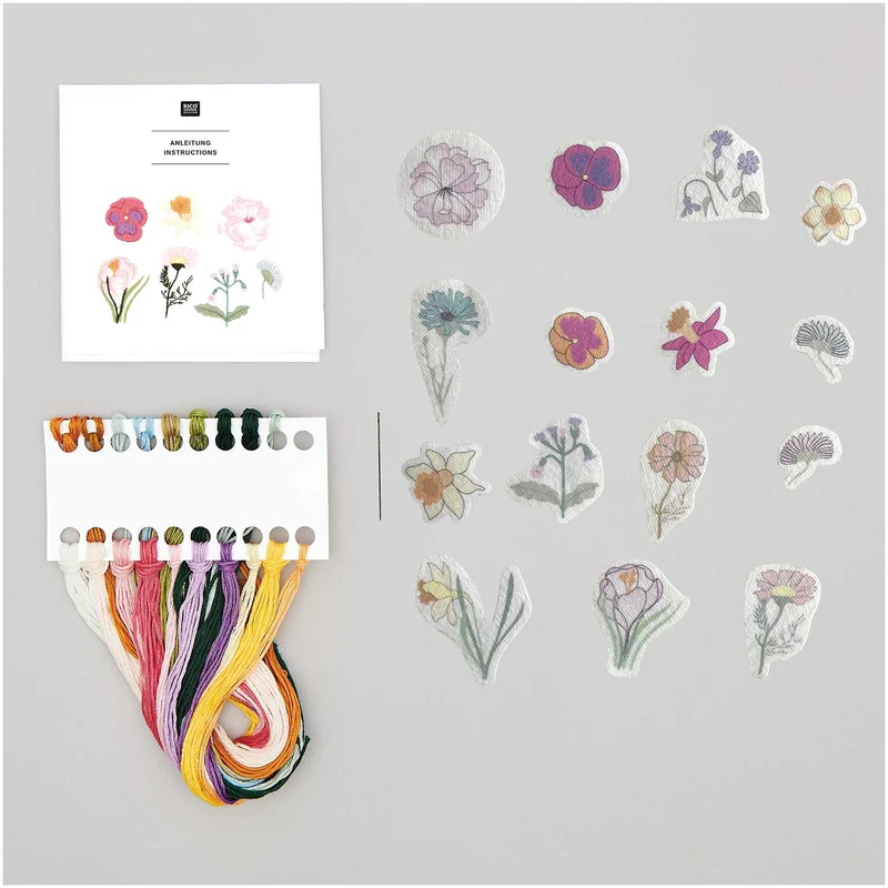 Stick and Stitch Packung "Blumen XL"