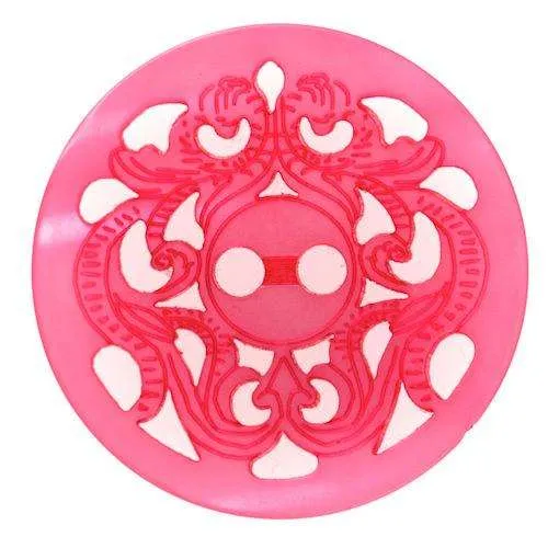 Filigraner Knopf Rosa – Kunststoffknopf KROS-155
