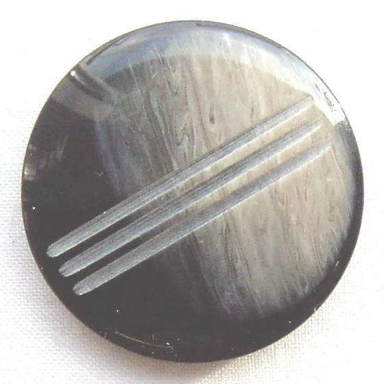 Mantelknopf Grau 18 mm – Kunststoffknopf mit Öse KM-17