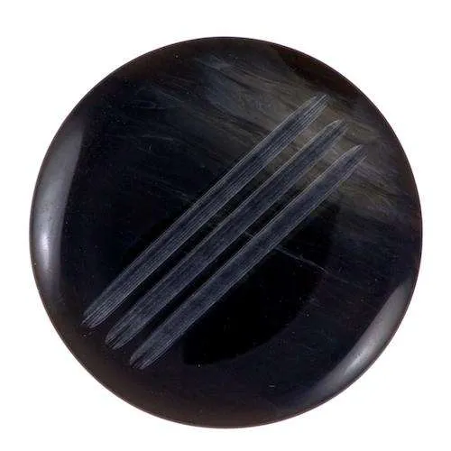Mantelknopf Grau 18 mm – Kunststoffknopf mit Öse KM-17