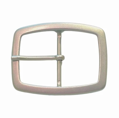 Gürtelschließe mit Dorn Silber-Lila 40 mm – Metallschnalle SM-108