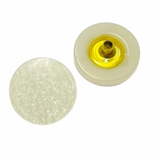 Druckknopf Creme/Natur 4 mm – Metallknopf NK-182