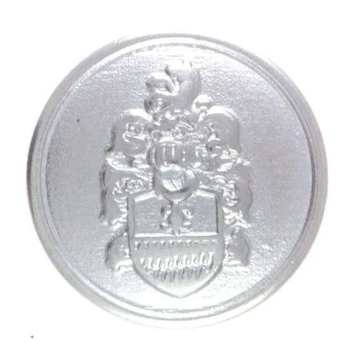 Druckknopf Wappen Silber – Metallknopf NK-124