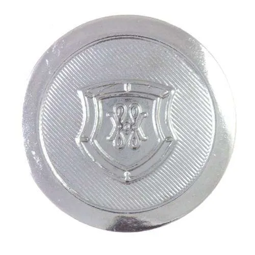 Druckknopf Wappen Silber – Metallknopf NK-123