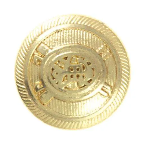 Druckknopf Wappen Gold – Metallknopf NK-206