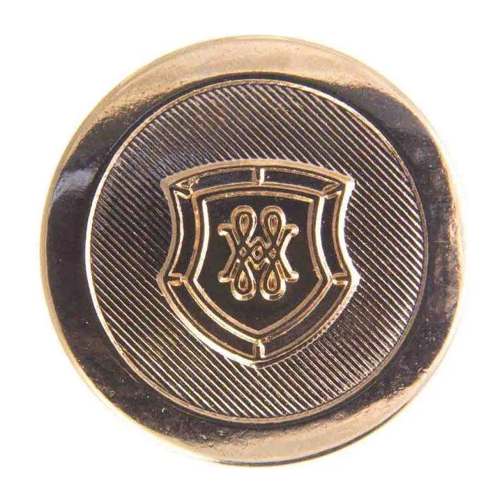 Druckknopf Wappen Gold – Metallknopf NK-123