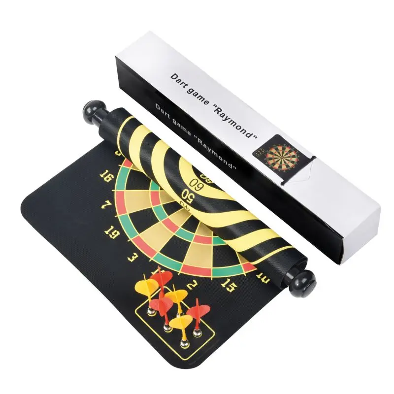 RAYMOND Magnetisches Dartspiel in Schwarz - Sichere und spaßige Alternative zum klassischen Dart