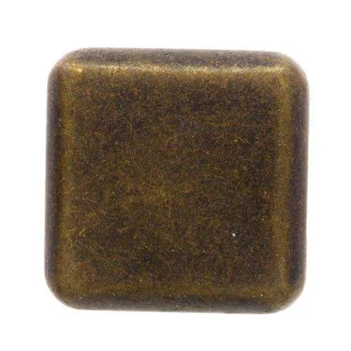 Druckknopf Viereck Messingfarben – Metallknopf NK-15