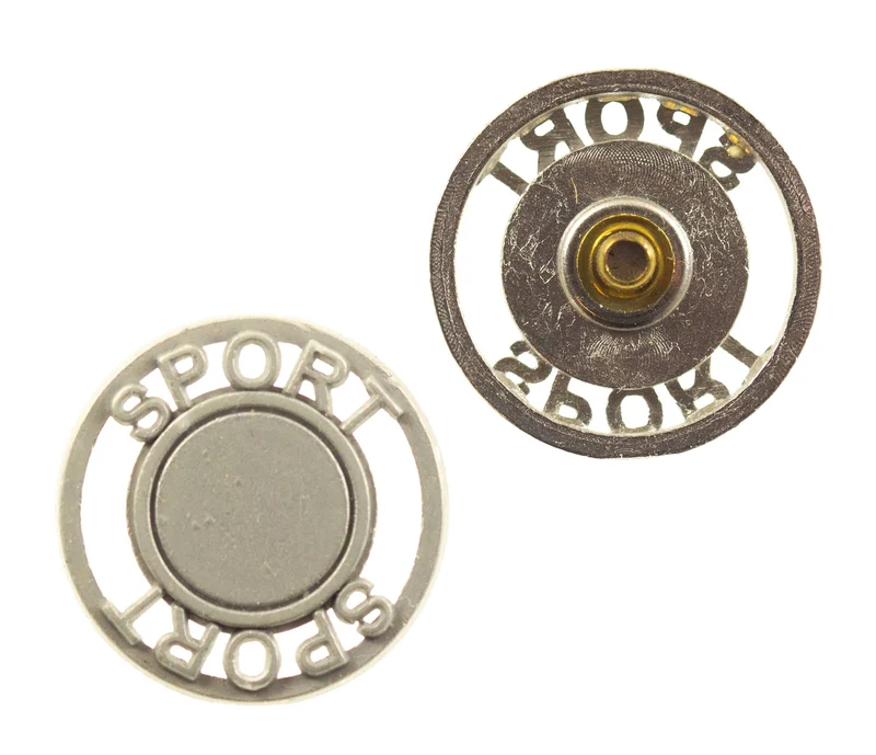 Druckknopf Sport Silber-matt 5 mm – Metallknopf NK-122