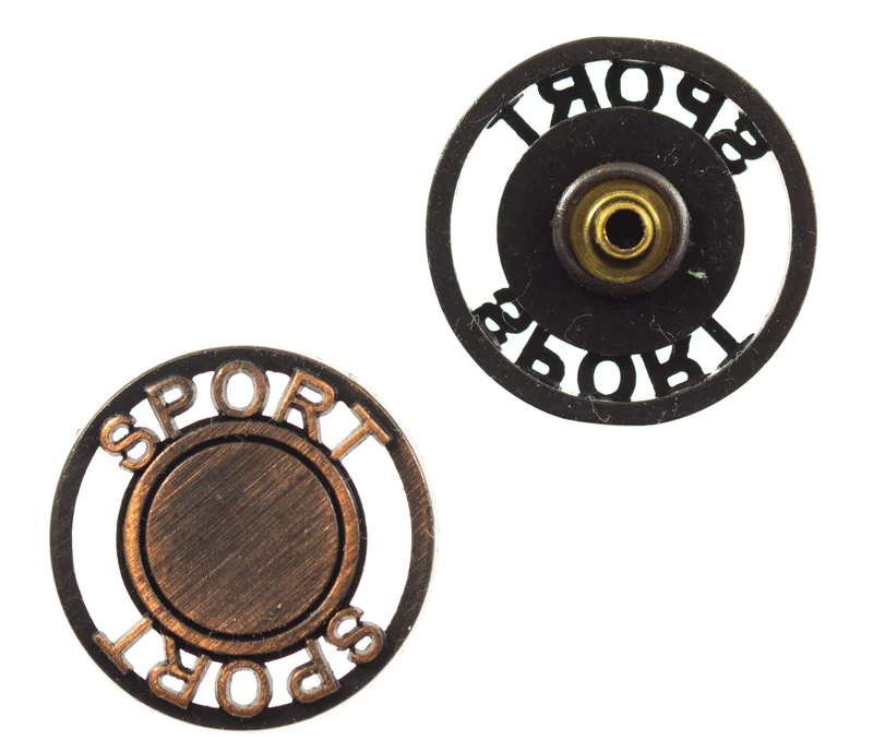 Druckknopf Sport Altkupfer 5 mm – Metallknopf NK-122