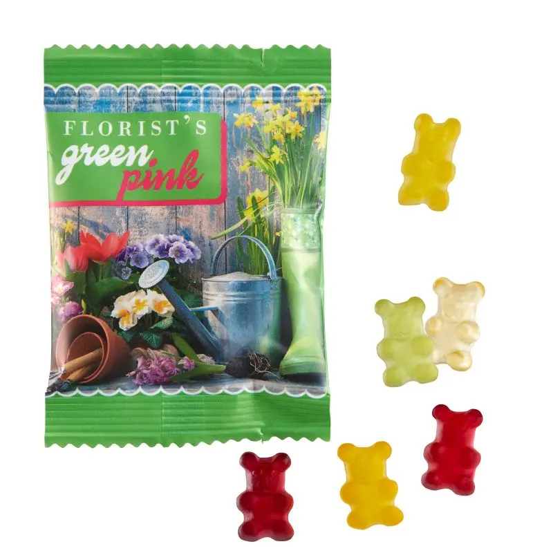 Vegane Premium-Bärchen - Bedruckbare Tütchen mit fruchtigem Genuss