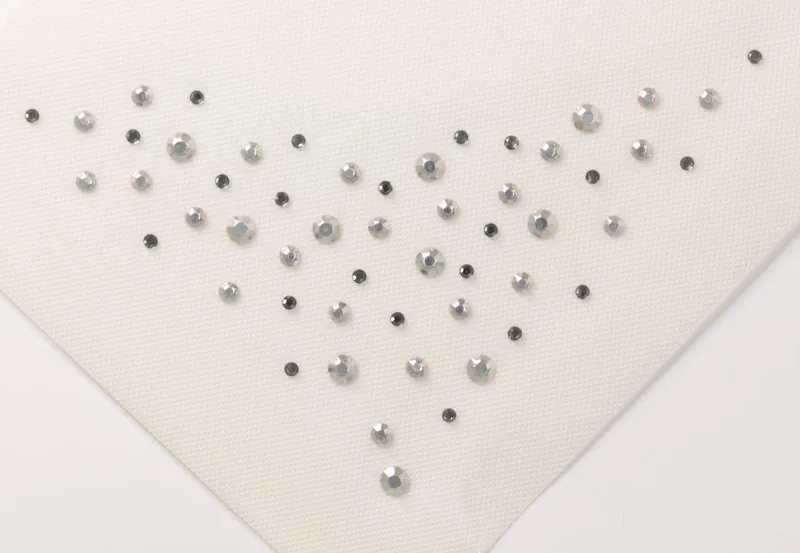 Applikation Ecke Strass Weiß – Bügelmotiv AM-ST-15